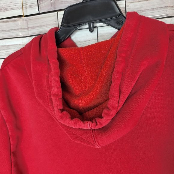 Majestic NFL Football Atlanta Falcons Hoodie Sweatshirt Red Size Medium - Picture 5 of 12